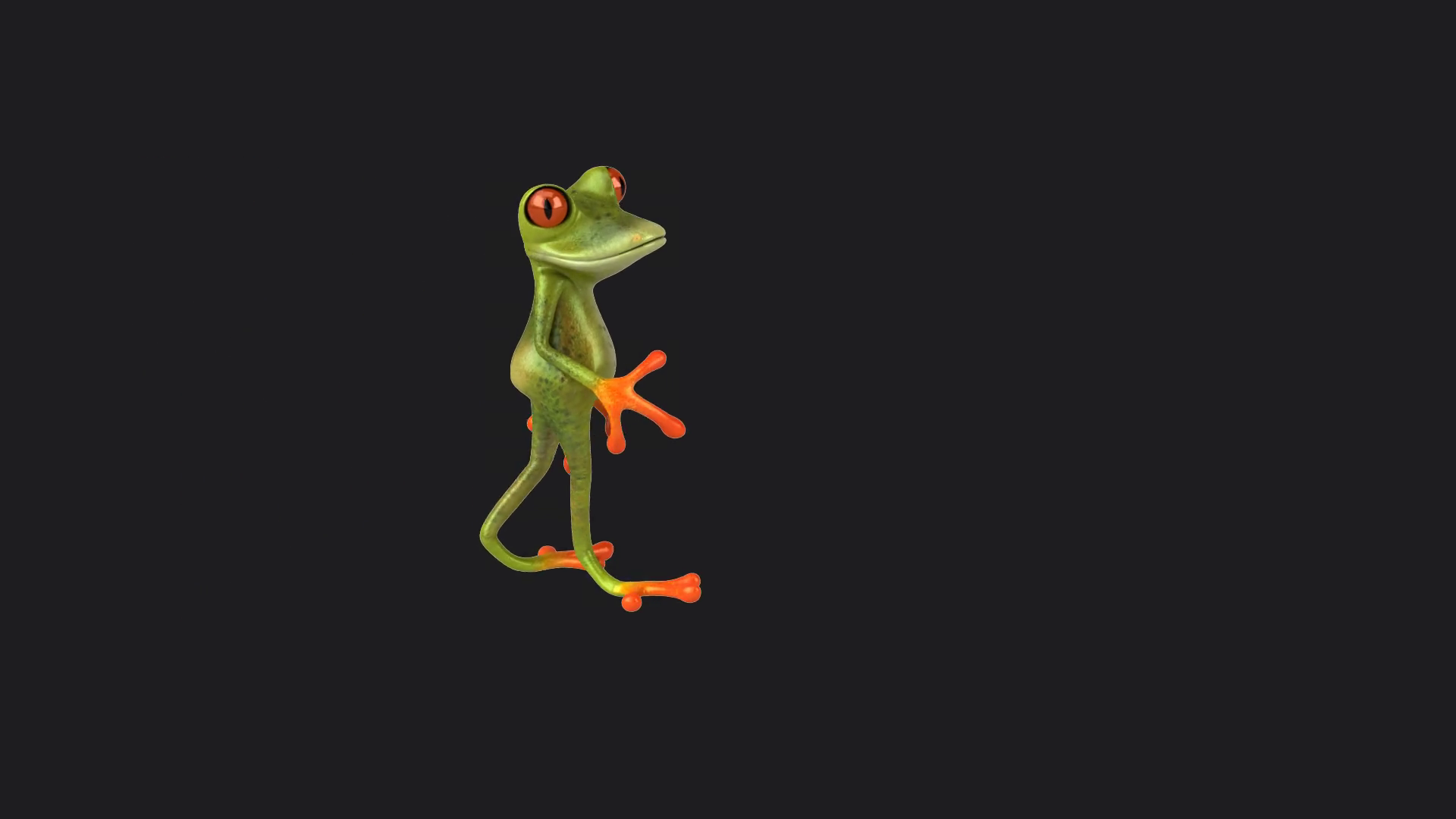 Fun 3d Cartoon Frog (with Alpha Channel Stock Motion Graphics SBV ...