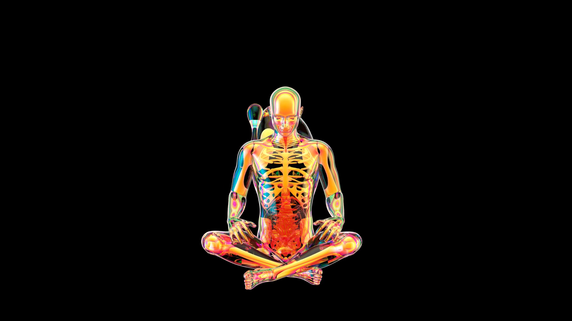 3d Creative Abstract Zen Man With Paint Art Stock Footage SBV346422980 Storyblocks