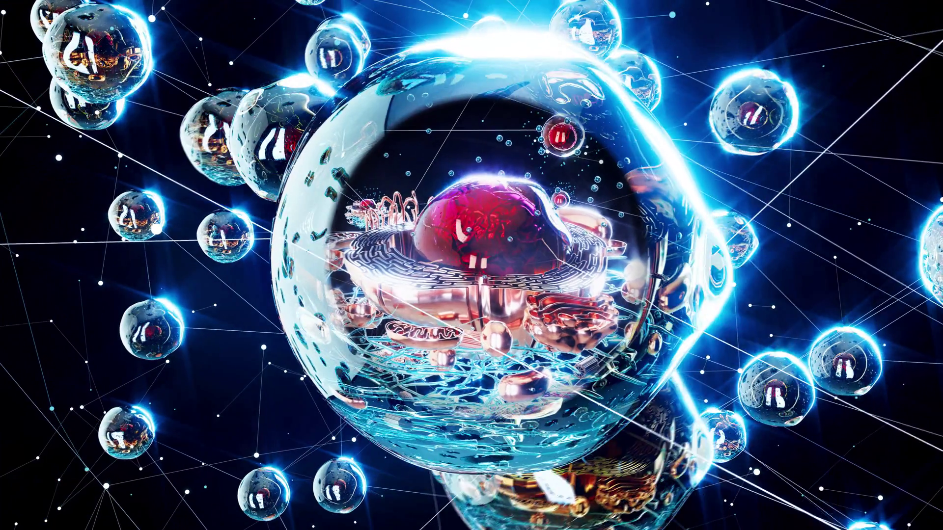 4k Abstract Animation Of Biological Cell Stock Motion Graphics SBV ...