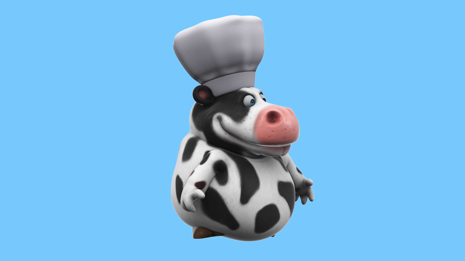 Fun 3d Cartoon Cow (with Alpha Channel Stock Motion Graphics SBV ...