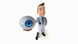 Fun 3D cartoon Doctor