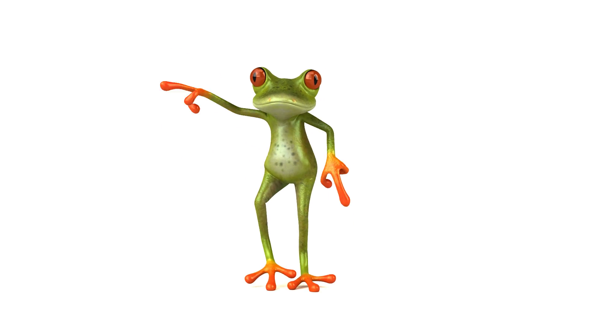 Fun 3D cartoon tropical frog dancing Motion Background 0033 SBV