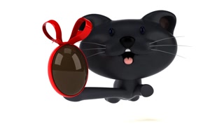 Fun cat running - 3D Animation