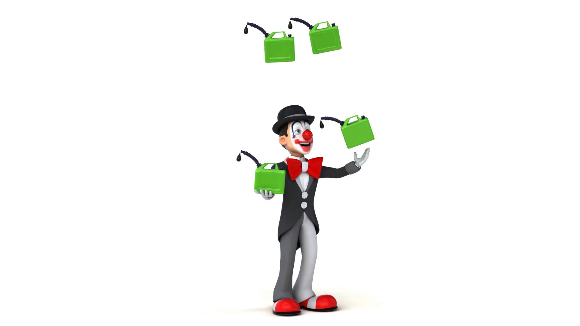 Fun Clown - 3d Animation Stock Footage SBV-318002615 - Storyblocks