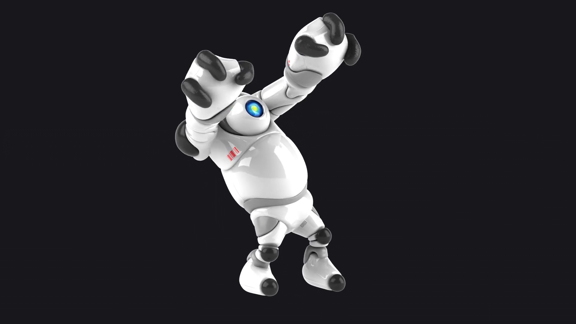 Fun 3d Cartoon Robot Dancing (with Alpha Stock Motion Graphics SBV347479043 Storyblocks