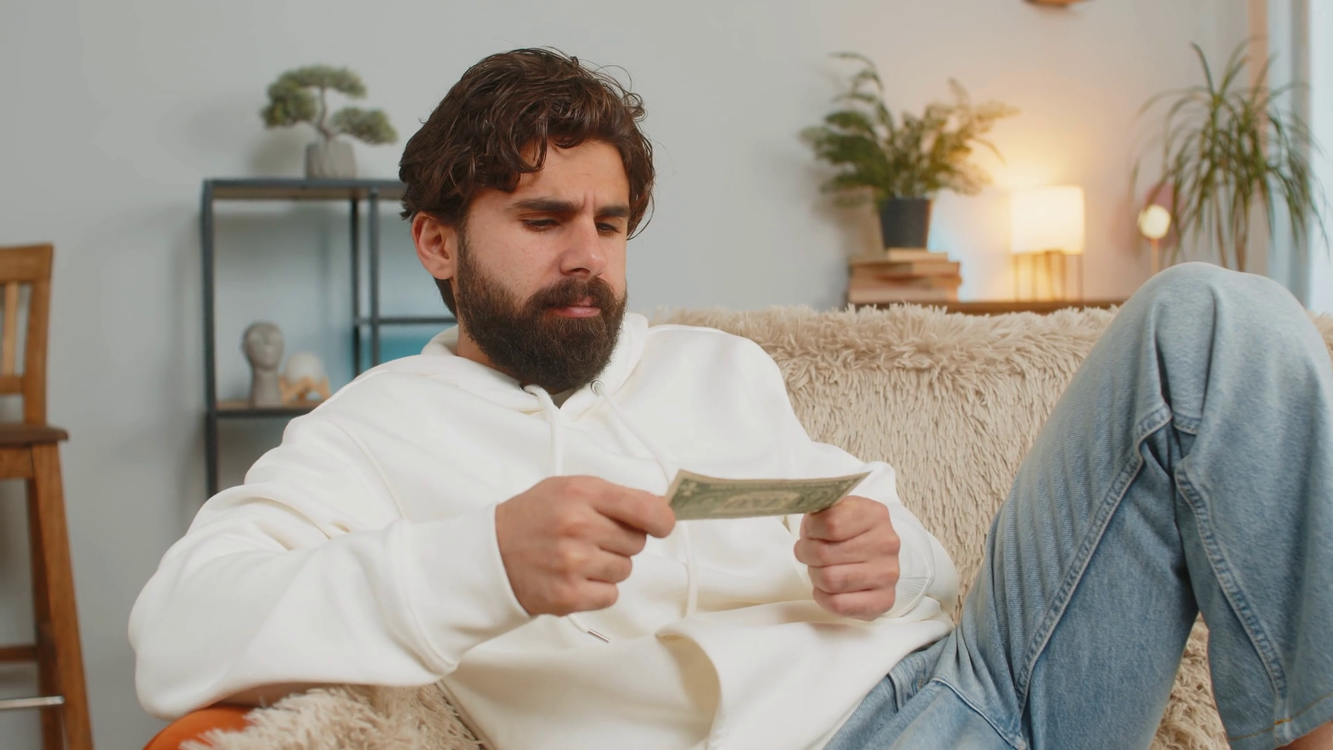 Portrait Of Poor Arabian Man Upset Over Stock Footage SBV-352042764 ...