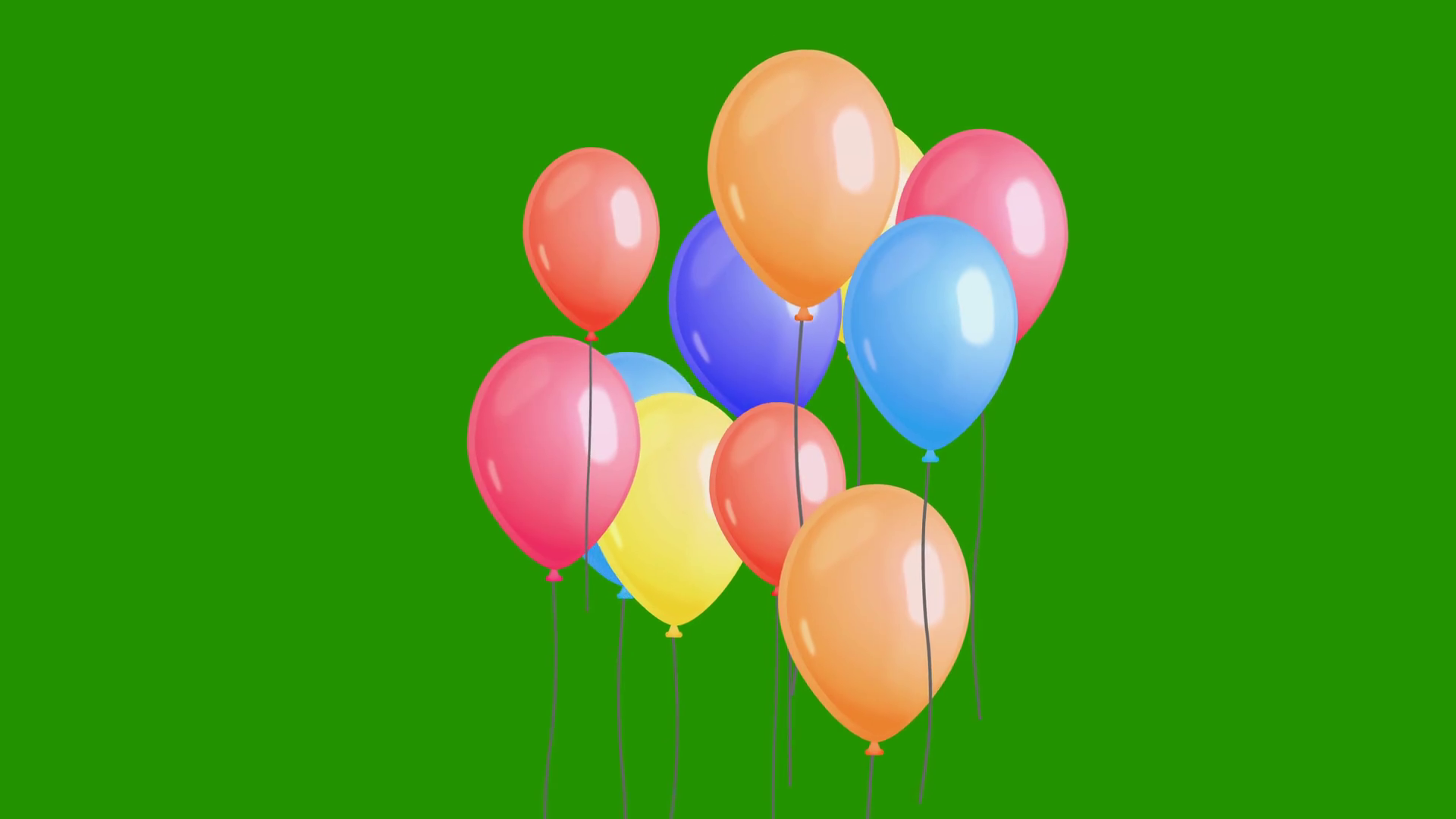 Colorful Balloons Motion Graphic Seamless Stock Motion Graphics SBV ...