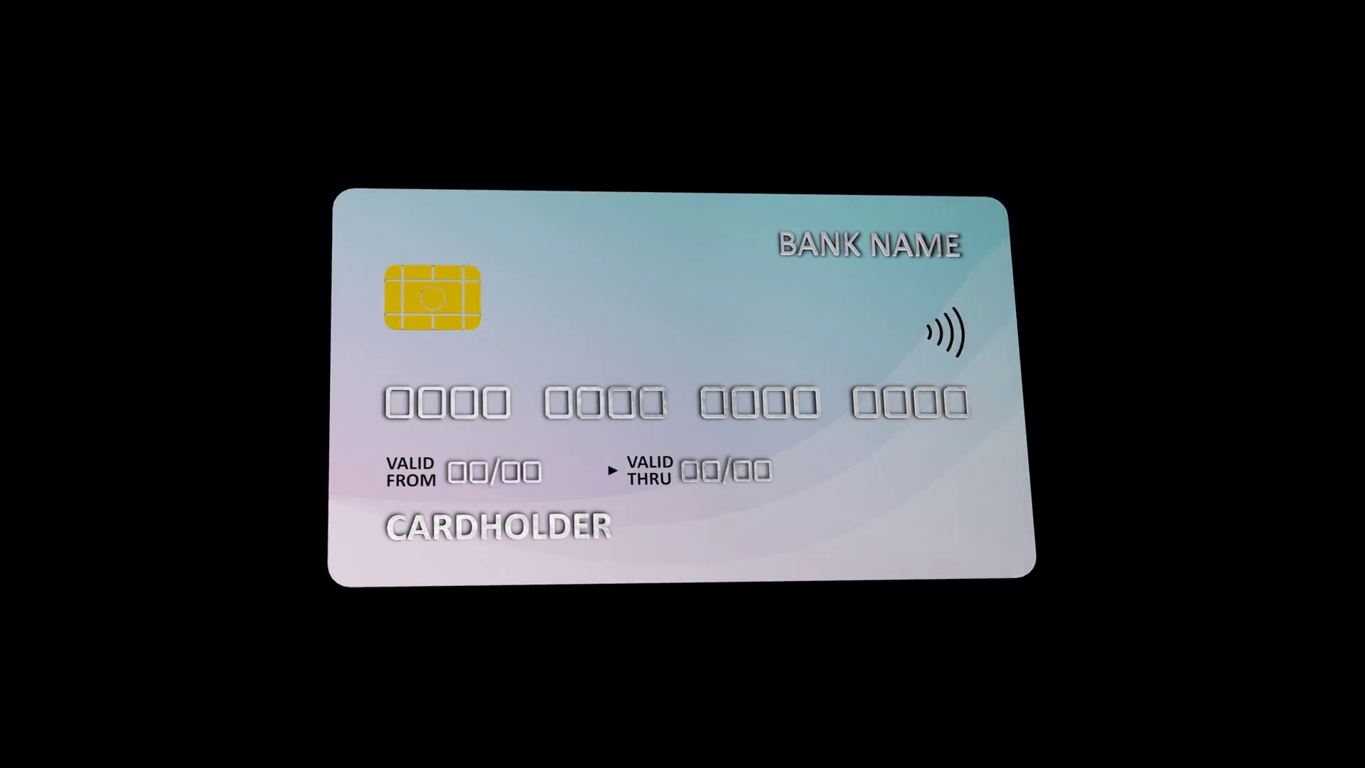 Credit Card Debit Card Rotation Animation On Stock Motion Graphics SBV ...