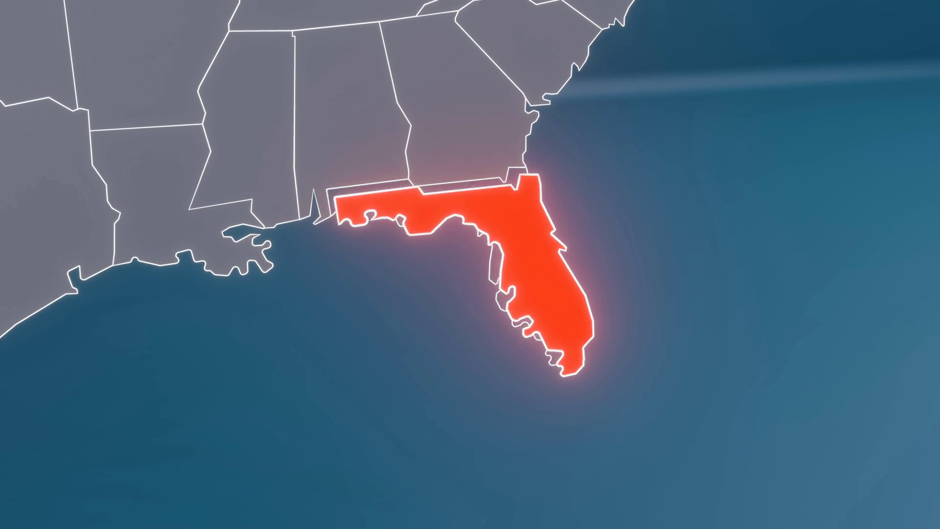 Usa Map To Florida (fl) Zoom Animation Stock Motion Graphics SBV ...