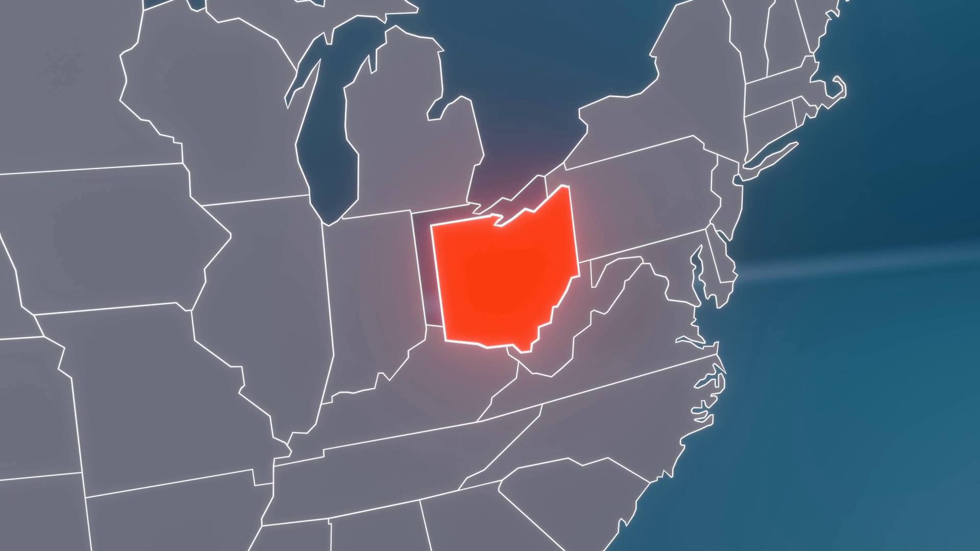 Usa Map To Ohio (oh) Zoom Animation State Stock Motion Graphics SBV ...