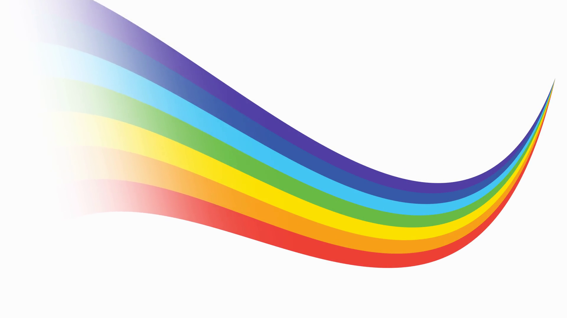 Animation Of Colourful Rainbow On White Stock Motion Graphics SBV ...