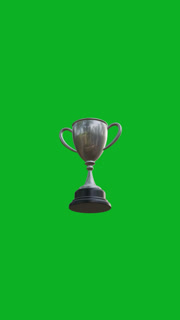 Silver Trophy Shining Bright. Full HD. 4K