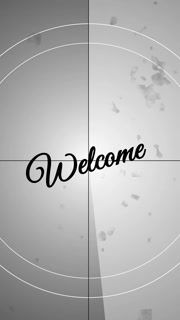 Welcome Screen with old film style. Full HD. 4K