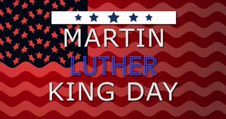 Martin Luther King Jr Day Memorial Day celebration poster background in 4K. I have a dream American civil rights protest patriotic black political leader backdrop. Liberty US leader remembrance BG.