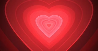 Rippling hearts seamless  love, valentine, February 14 marriage anniversary celebration clip - red
