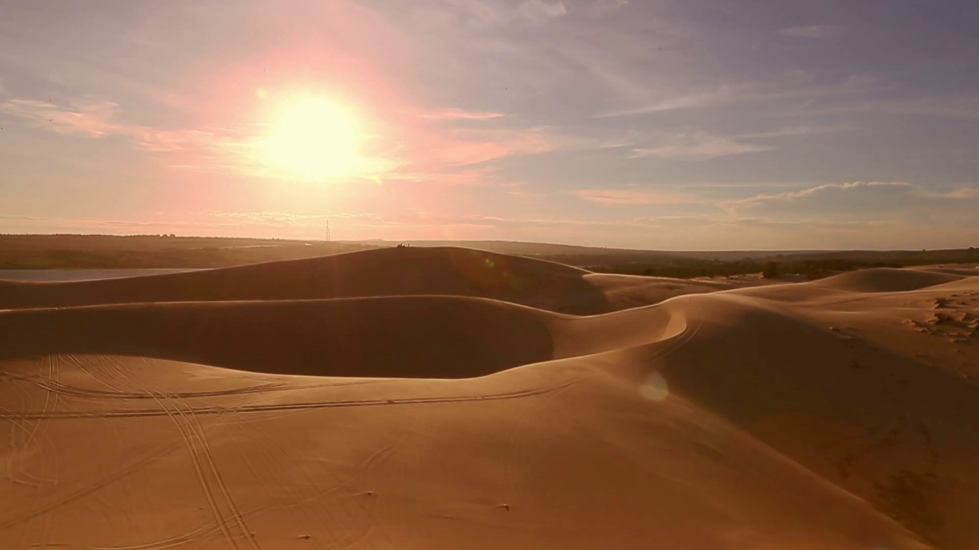 Desert horizon Panning to right Stock Video Footage 00:18 SBV-313684749