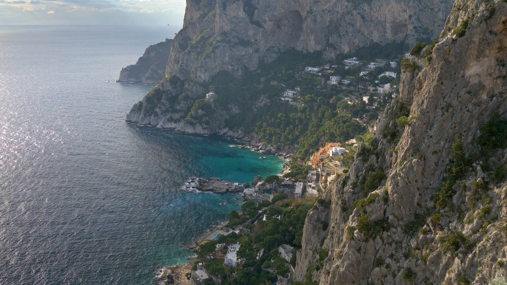 Mountains Sea Landscape Of Capri Island Stock Footage SBV-352228032 ...