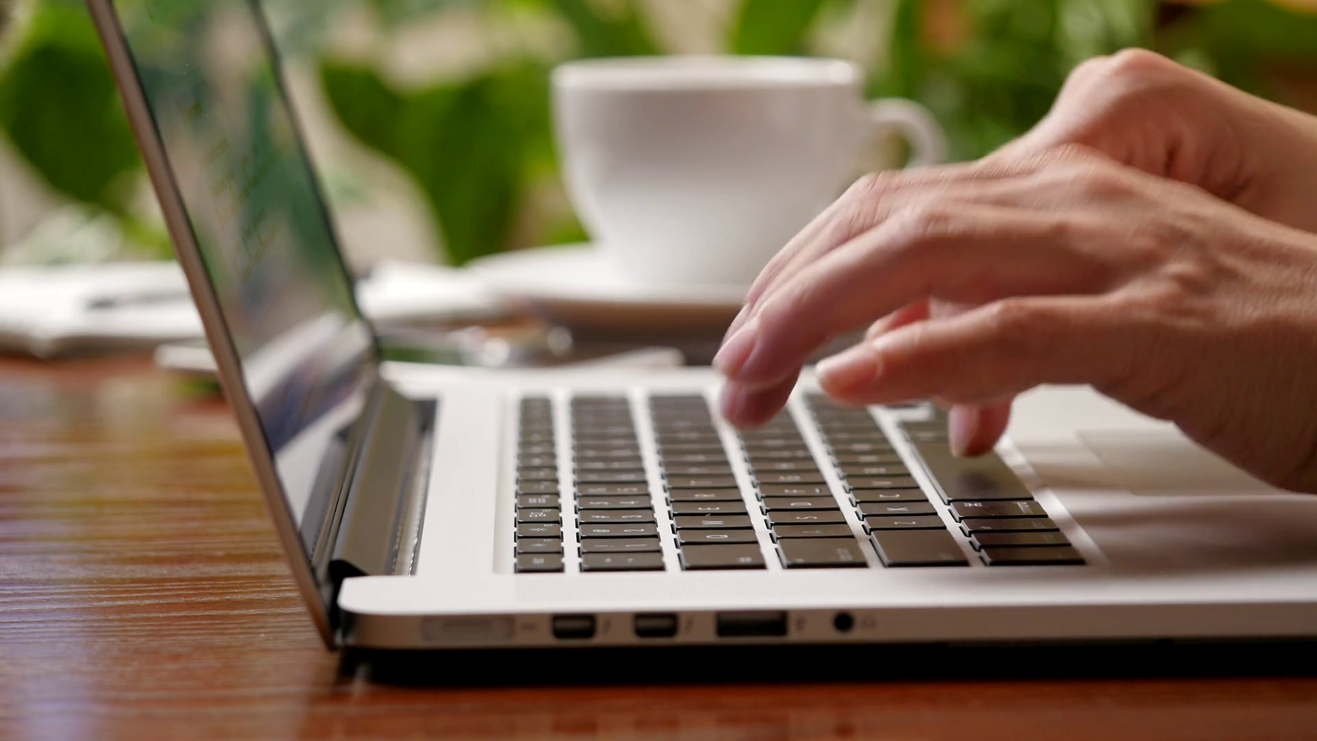 Female Fingers Typing On Laptop Woman Doing Stock Footage SBV-352228831 ...
