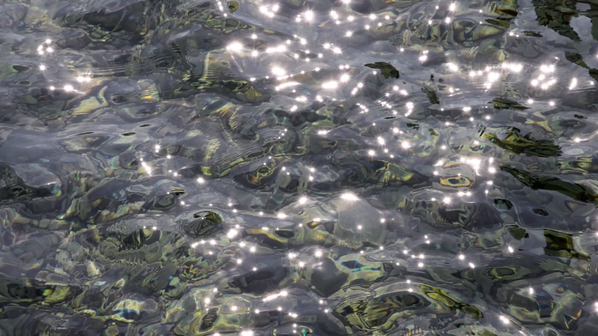 Sun Reflecting On Sparkling Sea Water Clear Stock Footage SBV-352405294 ...
