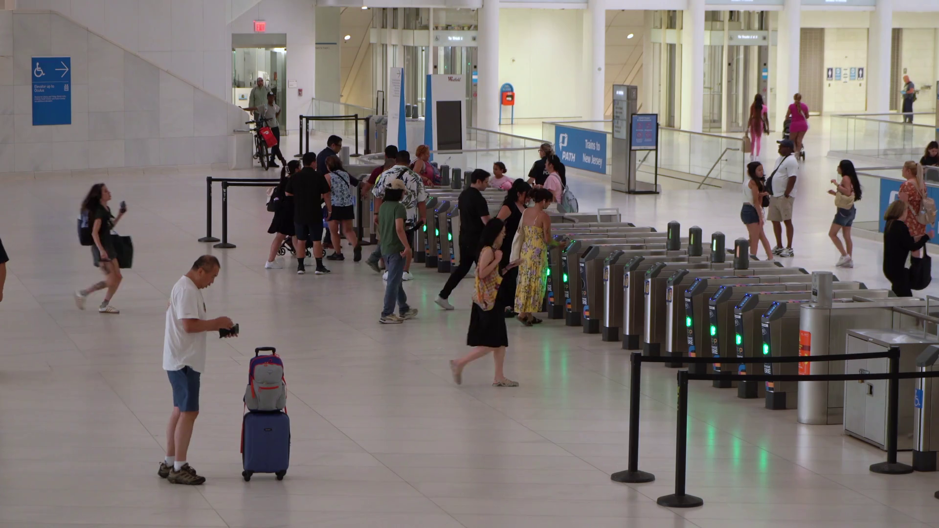A Crowd Skillfully Navigating Way Through Stock Footage SBV-352007054 ...
