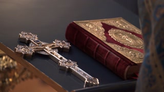 Bible book in church