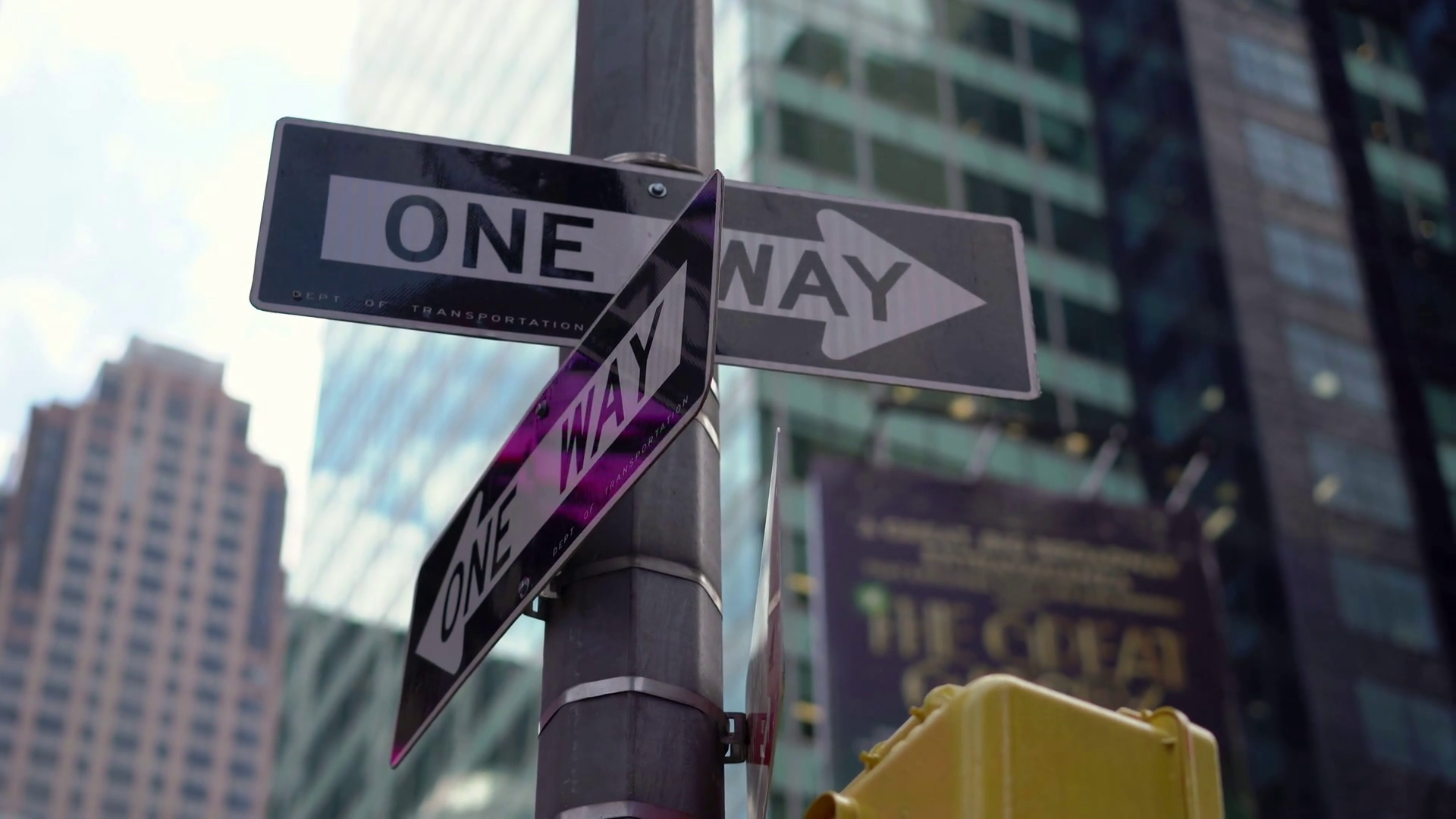 An Urban Street Scene Showcasing Way Traffic Stock Footage SBV ...