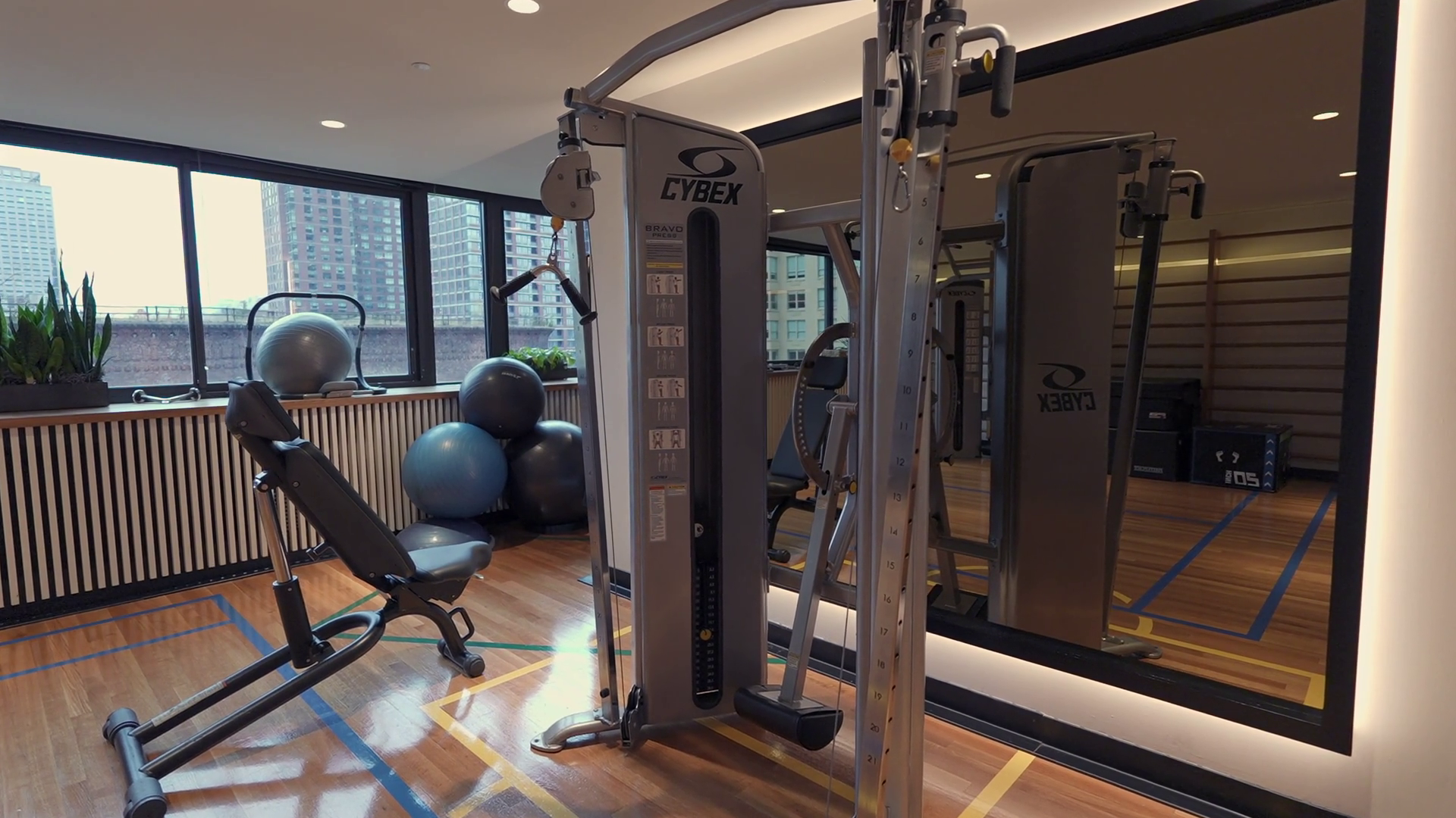 The Modern Gym Interior Features Advanced Stock Footage SBV-351844782 ...
