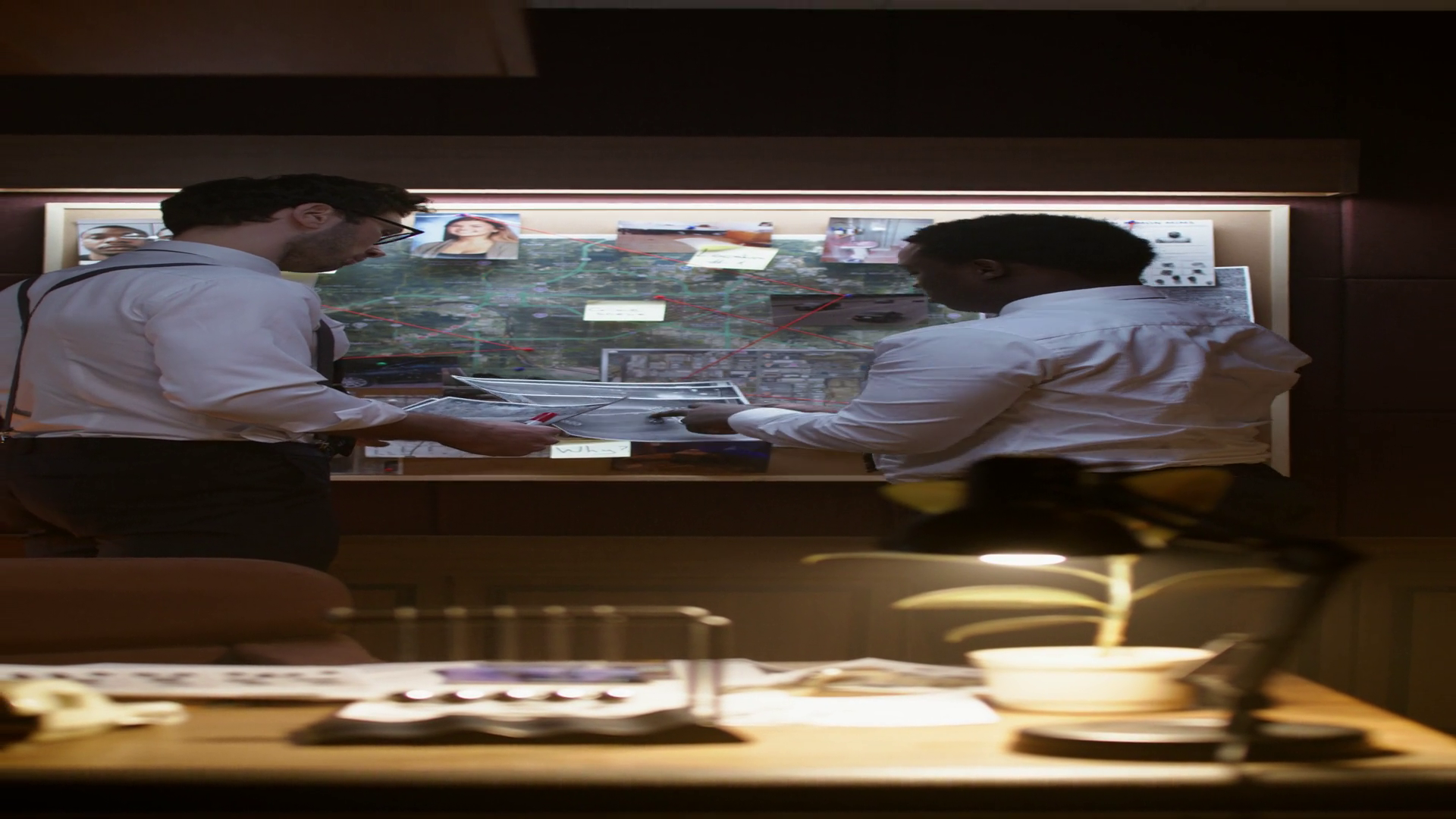 Two Detectives Are Examining Evidence From Stock Footage SBV-352100153 ...
