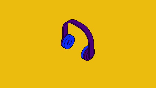 Headphones Animation Stock Footage: Royalty-Free Video Clips - Storyblocks