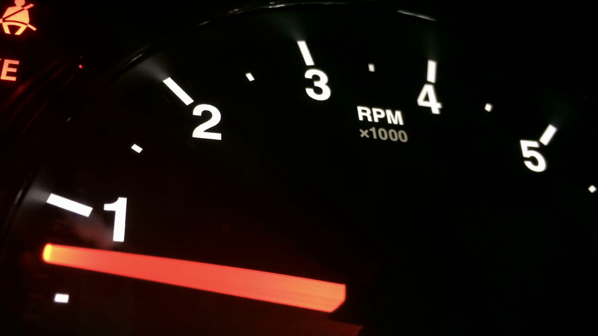 A Close Up Of Rpm Meter On Car's Dashboard Stock Footage SBV307990338