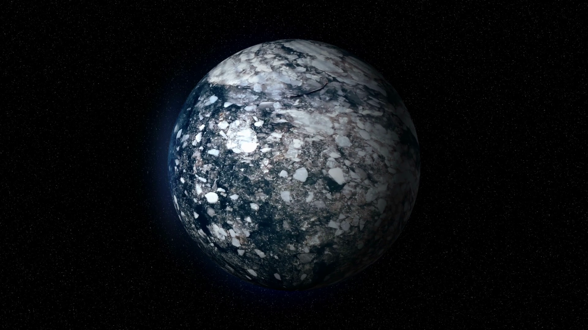 A Fictional Ice In Space Ice Chunks Stock Footage SBV305006472