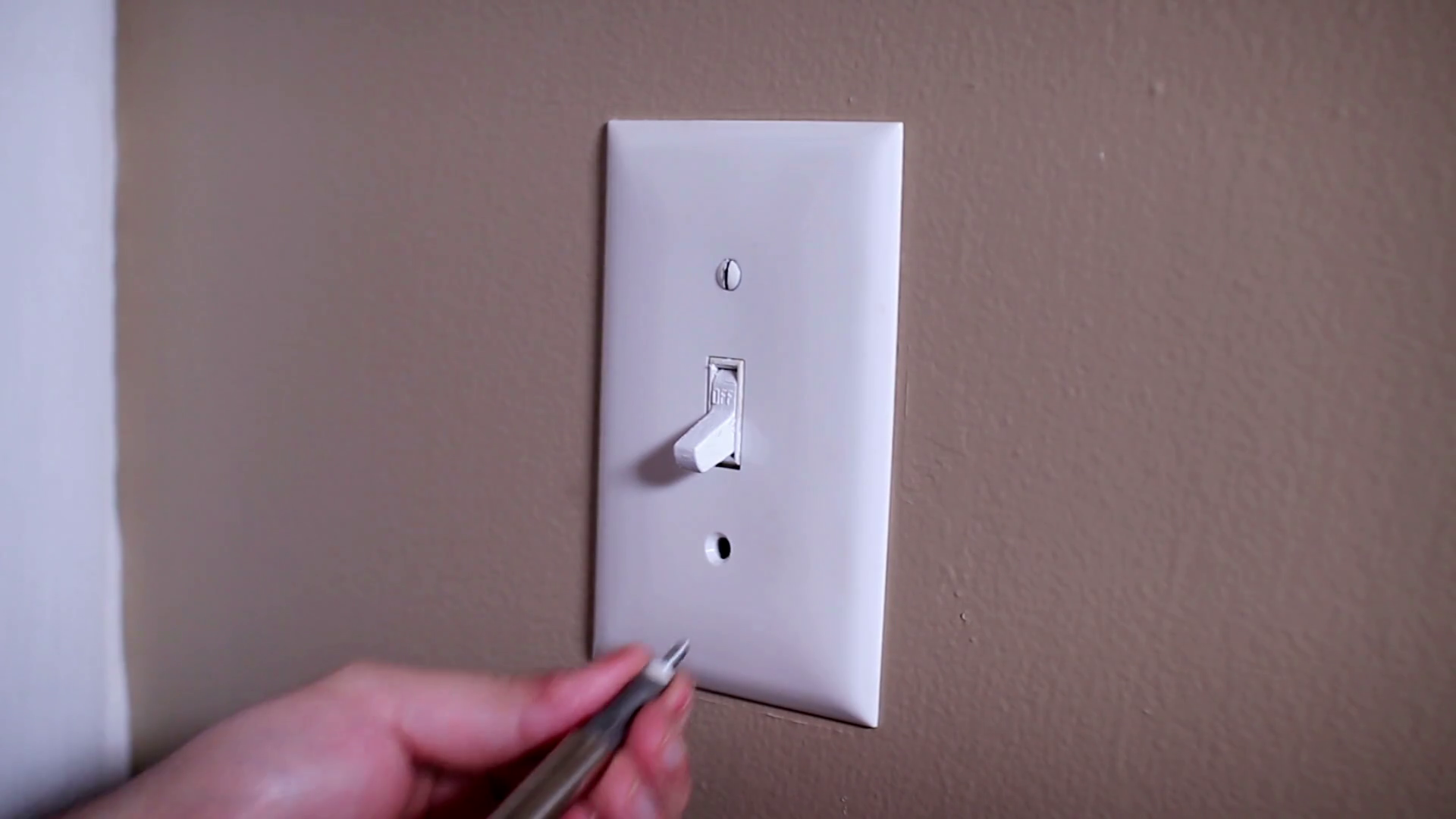 Light Switch Faceplate 2945 Stock Video Footage 0015 SBV300231889