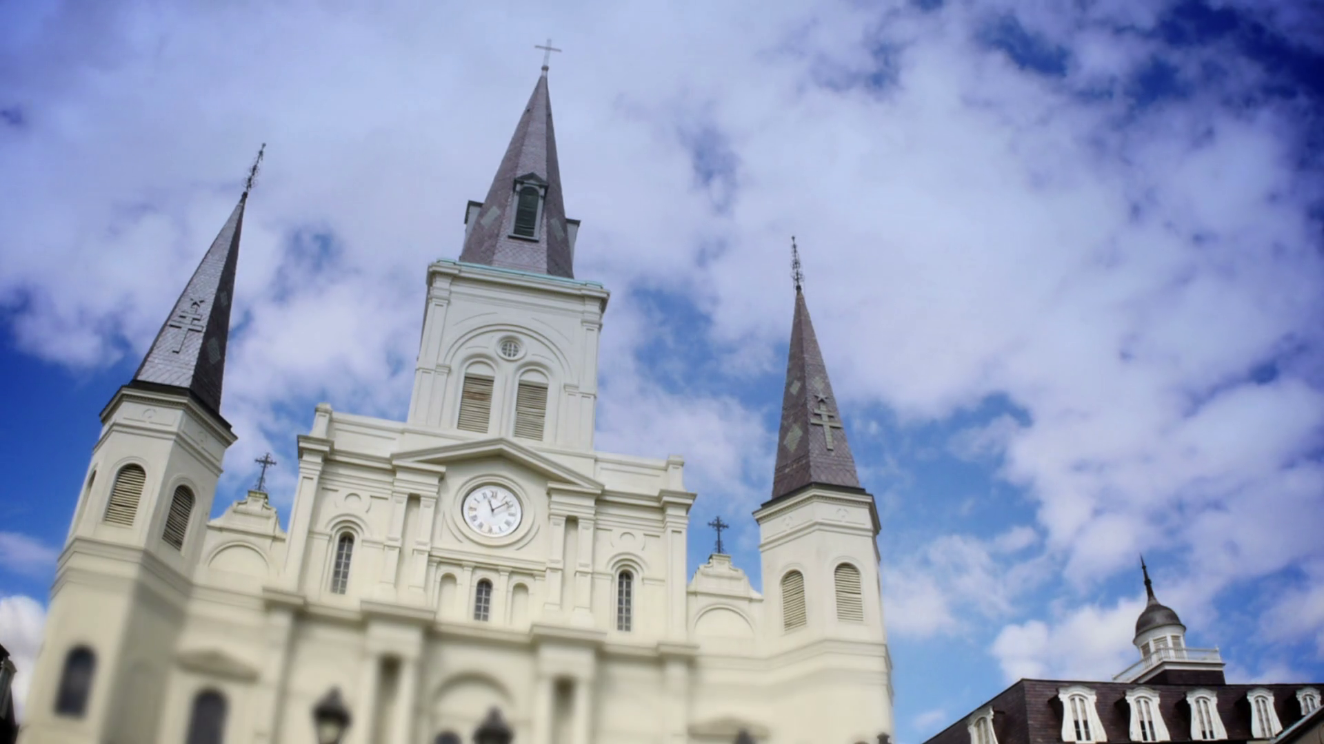 Timelapse View Of St Louis Cathedral In New Stock Footage SBV-300860378 ...