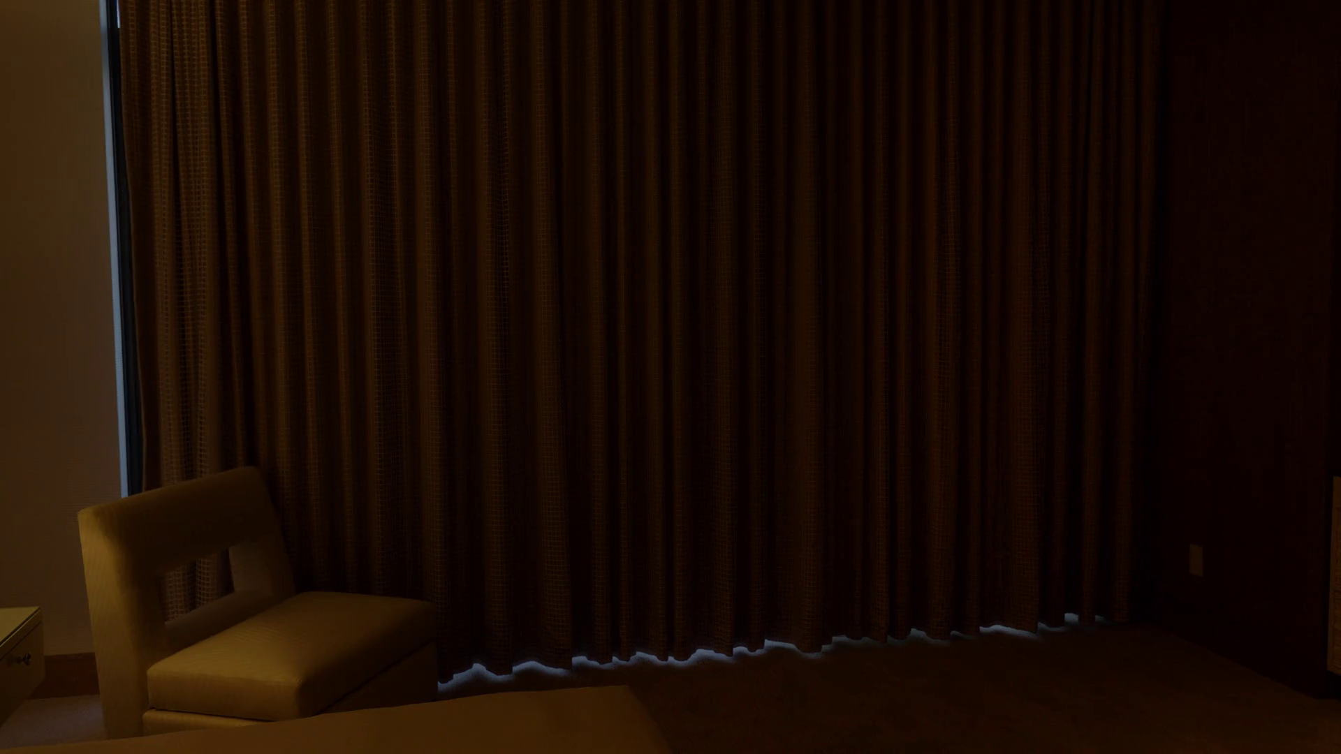 LAS VEGAS Circa April, 2017 Curtains automatically open in a