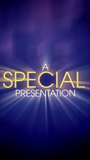 A retro Special Presentation title page background plate animation. Distressed film look, vertical orientation.