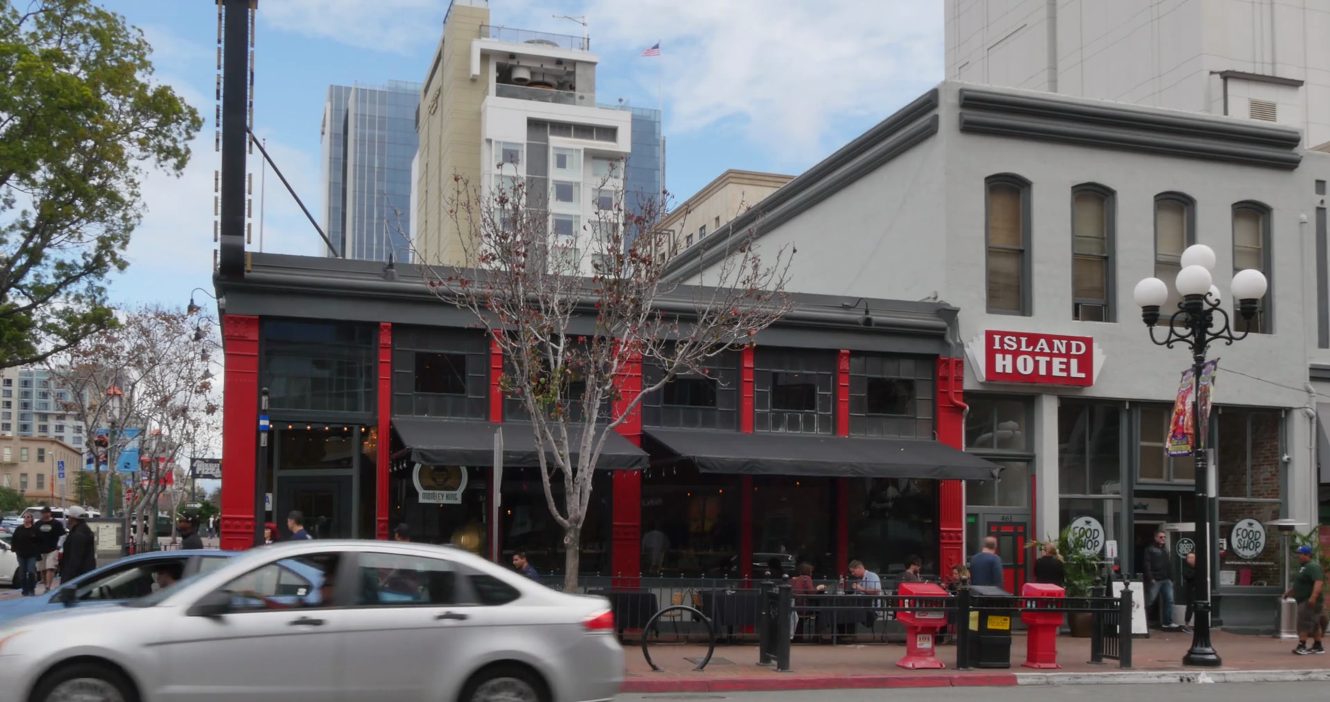 SAN DIEGO, CA Circa February, 2017 A day establishing shot of a