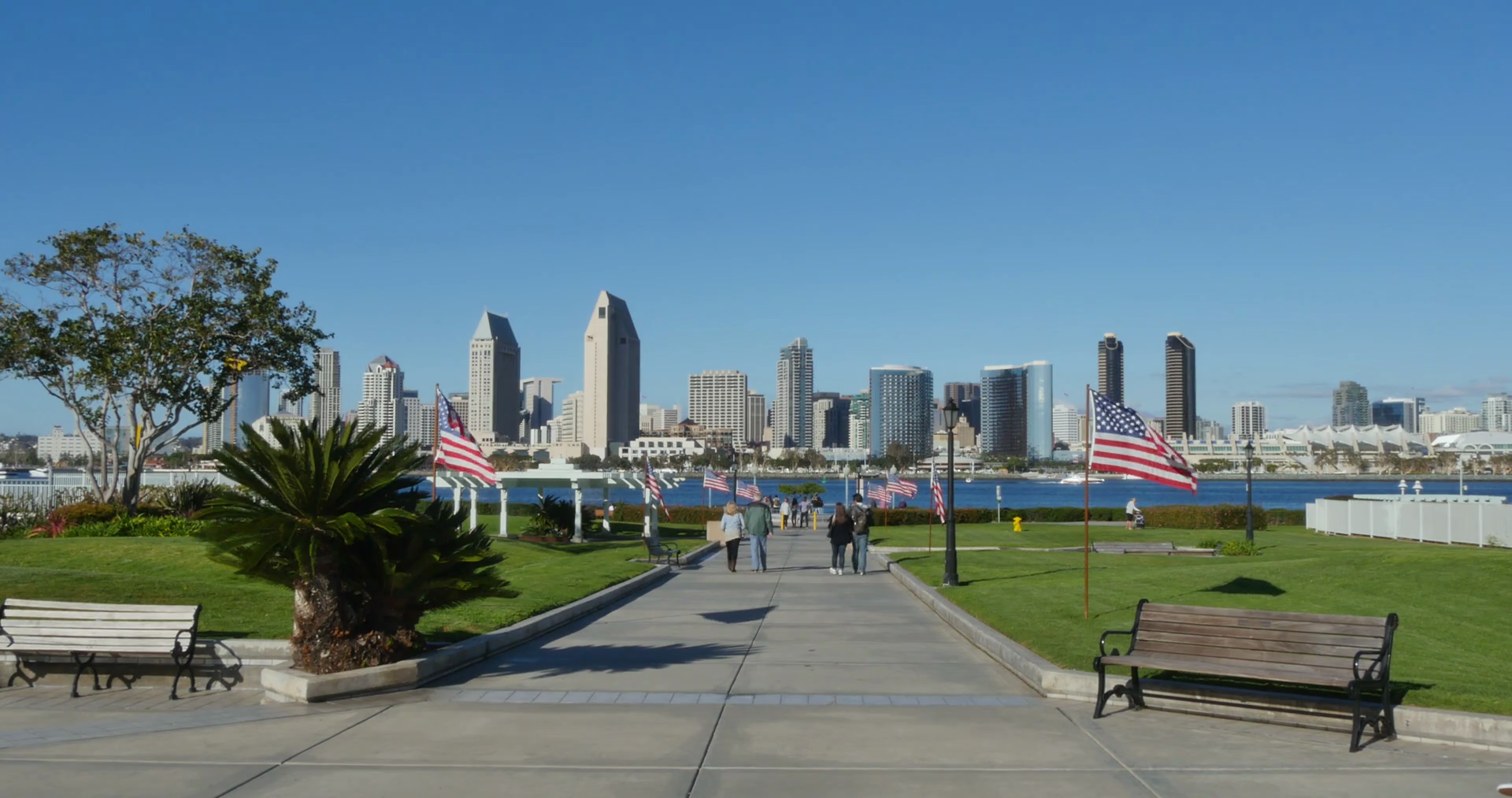 SAN DIEGO, CA Circa February, 2017 A daytime establishing shot of