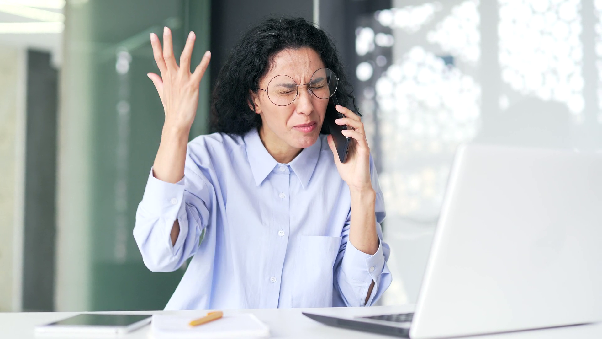 Angry Female Employee Manager Arguing Stock Footage SBV-352082623 ...