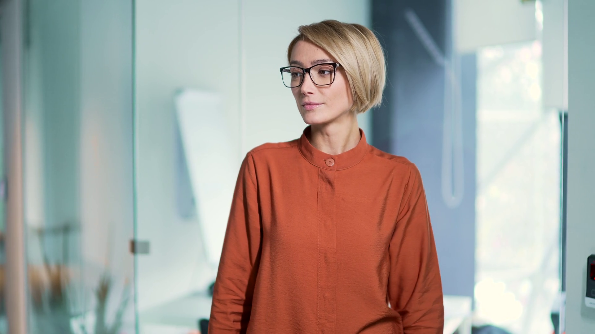 Portrait Of Young Confident Female Employee Stock Footage SBV-351666349 ...