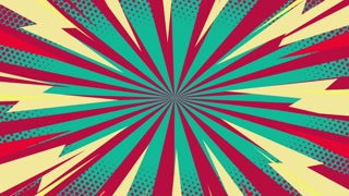abstract comic retro background animation
