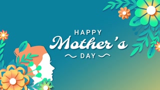 Happy Mother's Day Concept, Happy Mother's Day Message animation