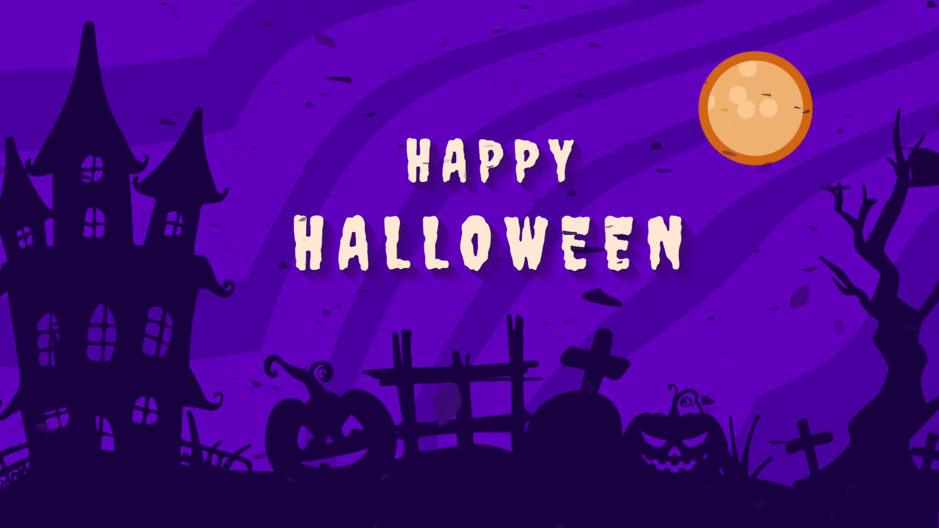 Animation Of Happy Halloween Happy Halloween Stock Footage SBV ...