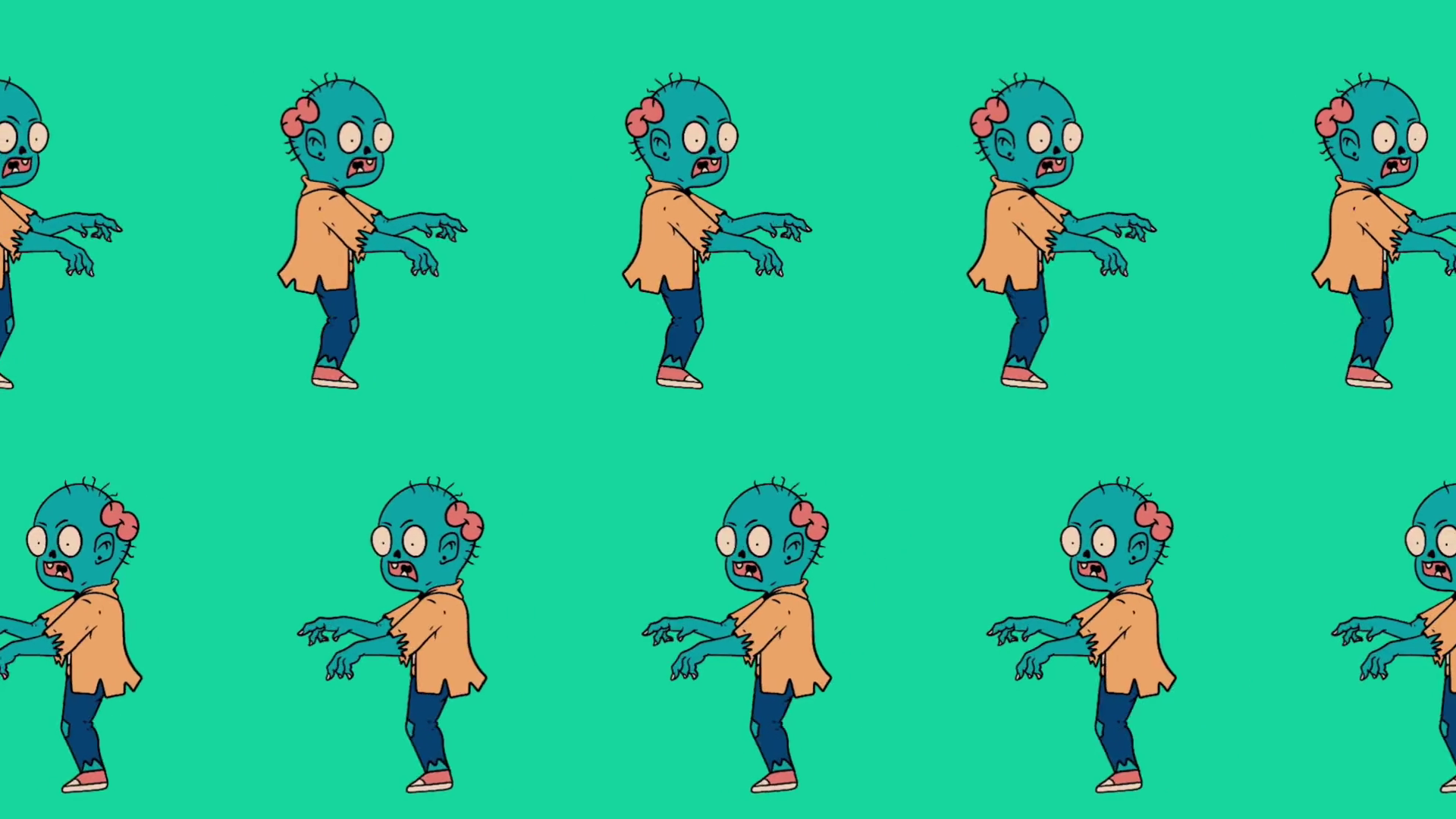 Walking Zombie Animation Creates Seamless Stock Footage SBV-352666753 ...