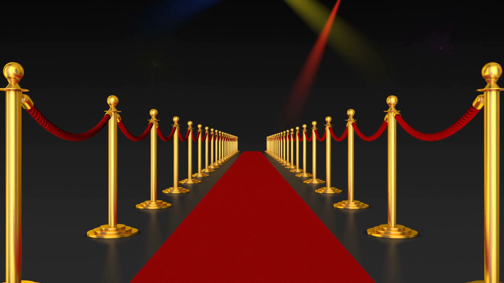 Red Carpet Pillars With Red Ropes On Stock Motion Graphics SBV