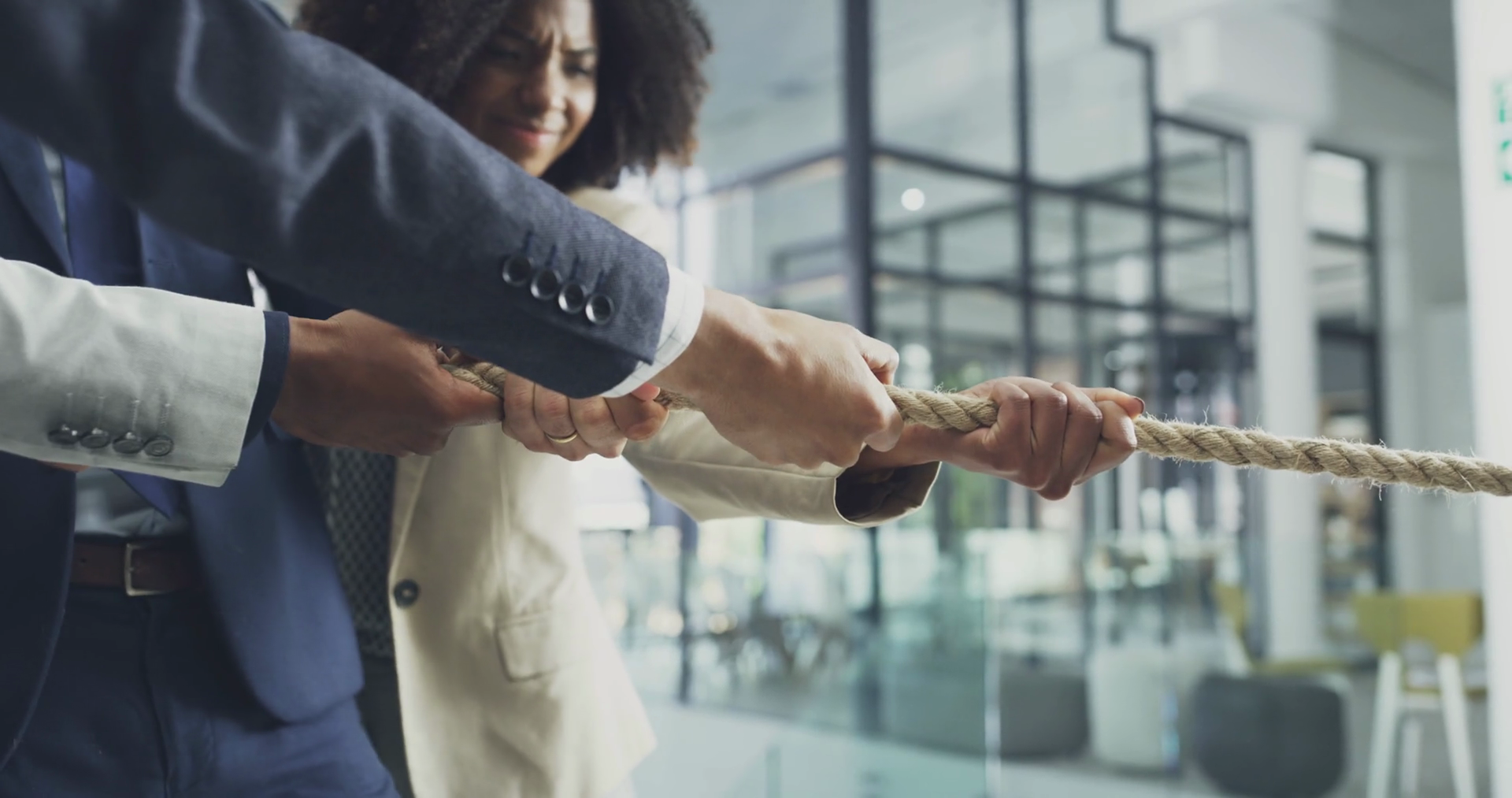 Rope Group Staff With Teamwork Collaboration Stock Footage SBV ...