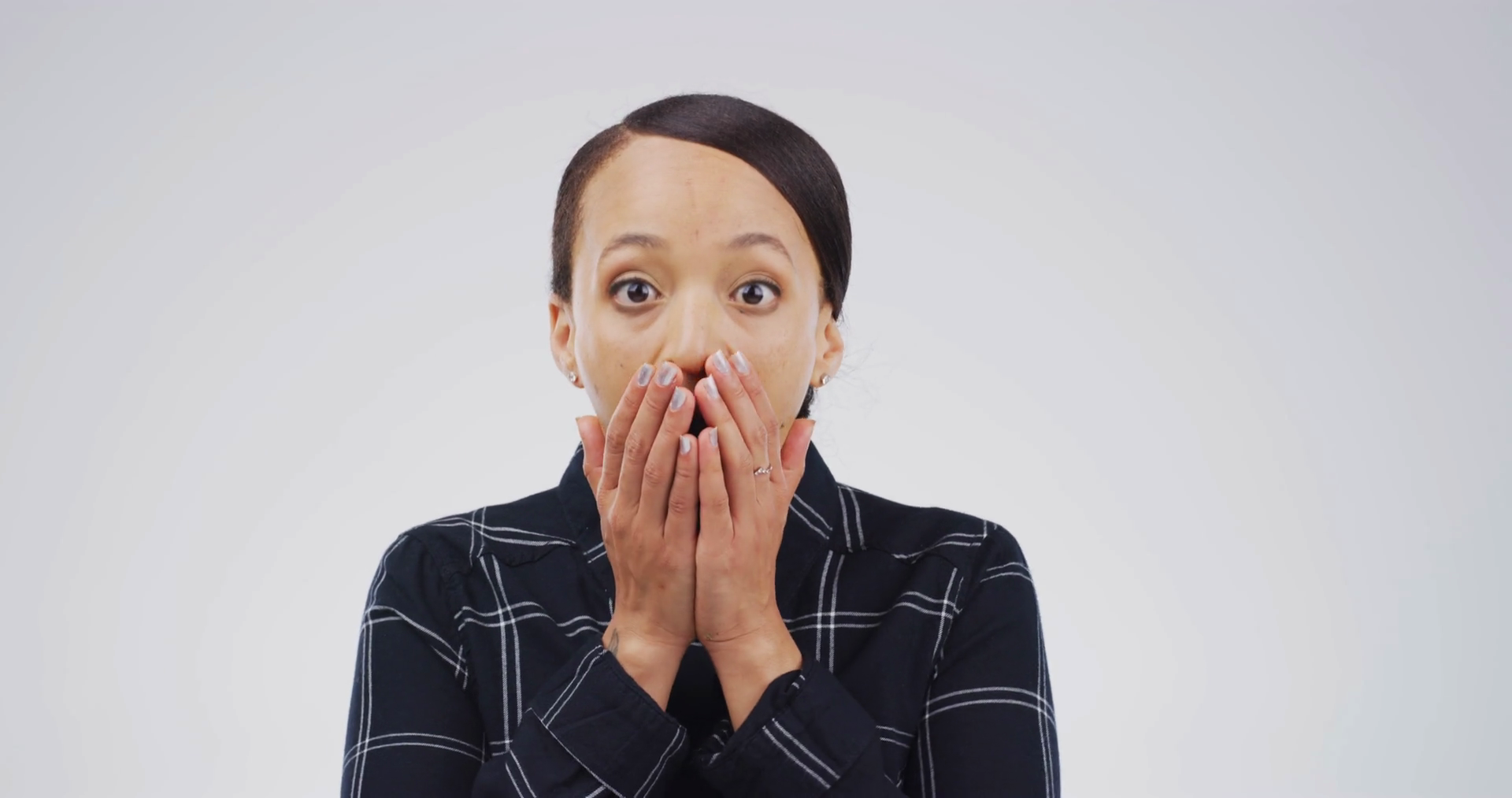 Surprise Face Woman Shocked With News Stock Footage SBV-353443284 ...
