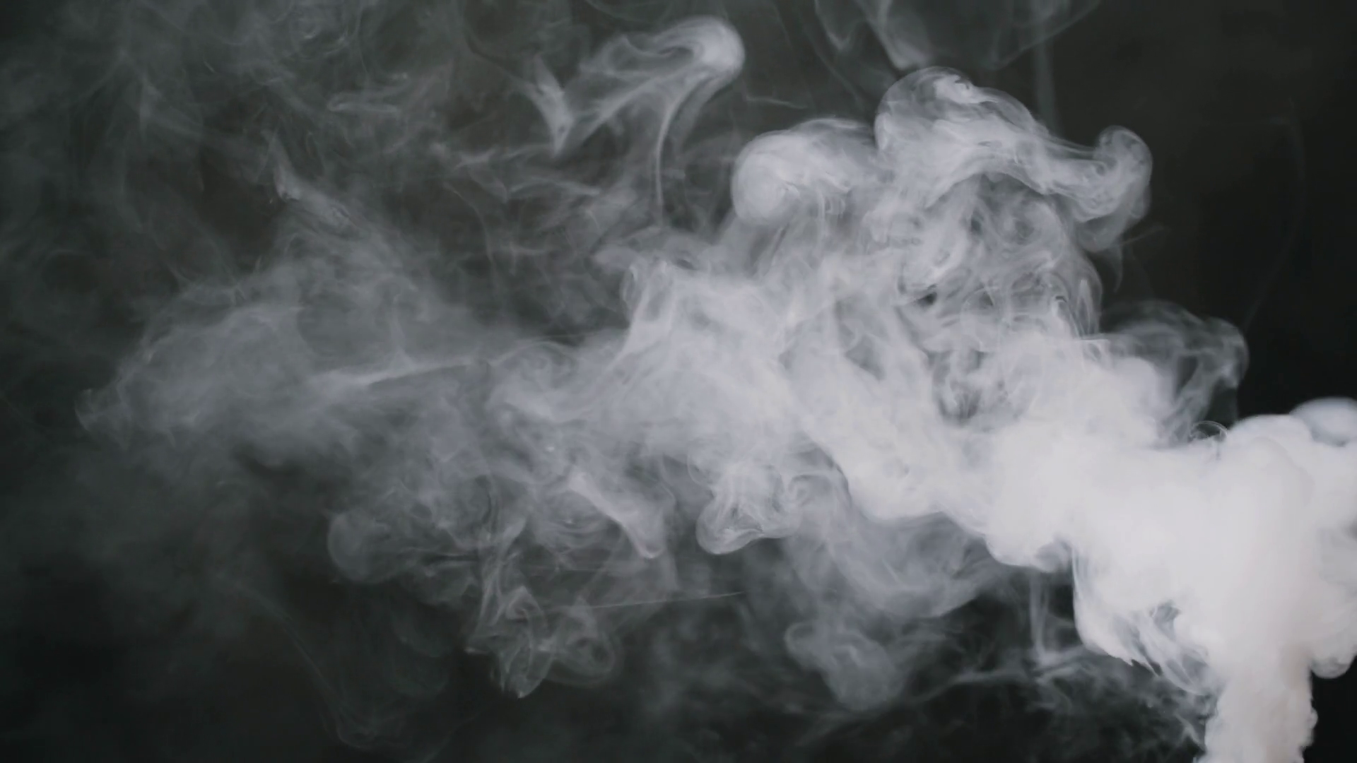 Smoke On Black Background Smoking Steam Stock Footage SBV-351761971 ...