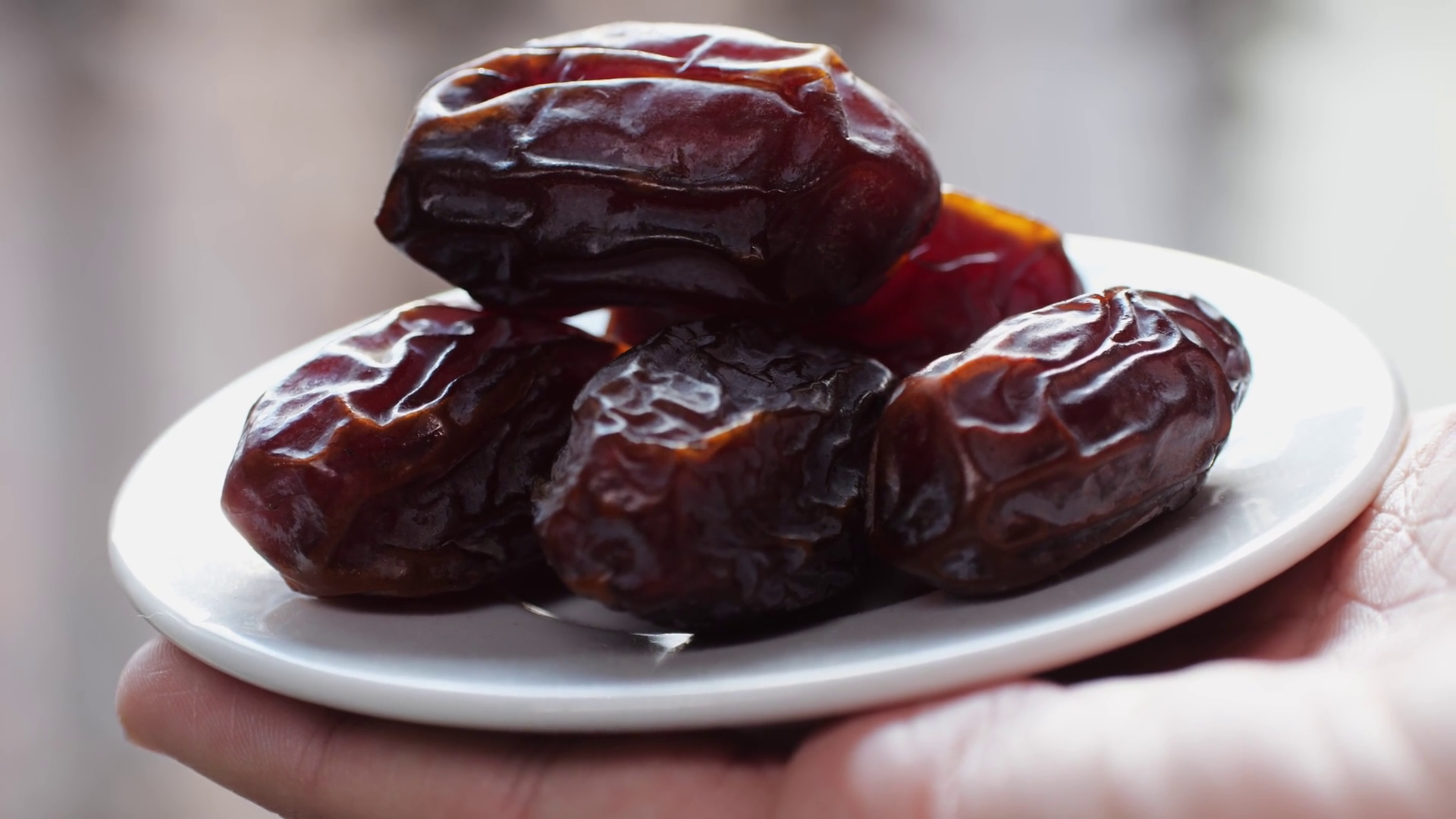 Fresh Dates Fruits Close Up On Kitchen Close Stock Footage SBV ...