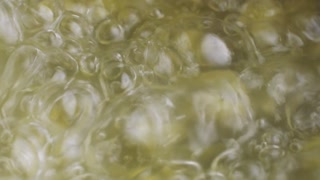 Cooking, boiling brown sugar flavor tapioca pearl balls, chinese food, ingredient of bubble tea, preparing food and drink, close up, recipe