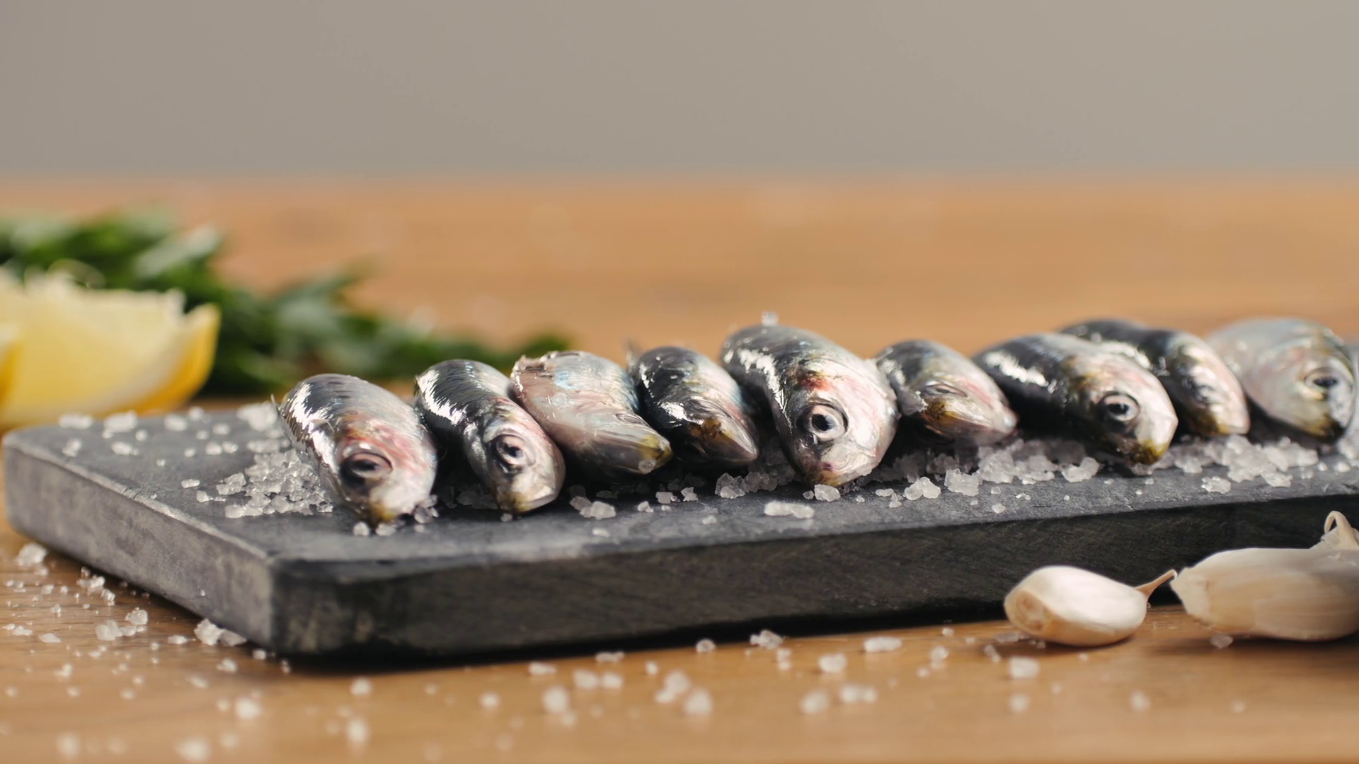 Chef Cooking Fresh Sea Sardines Anchovy Fish Stock Footage SBV ...